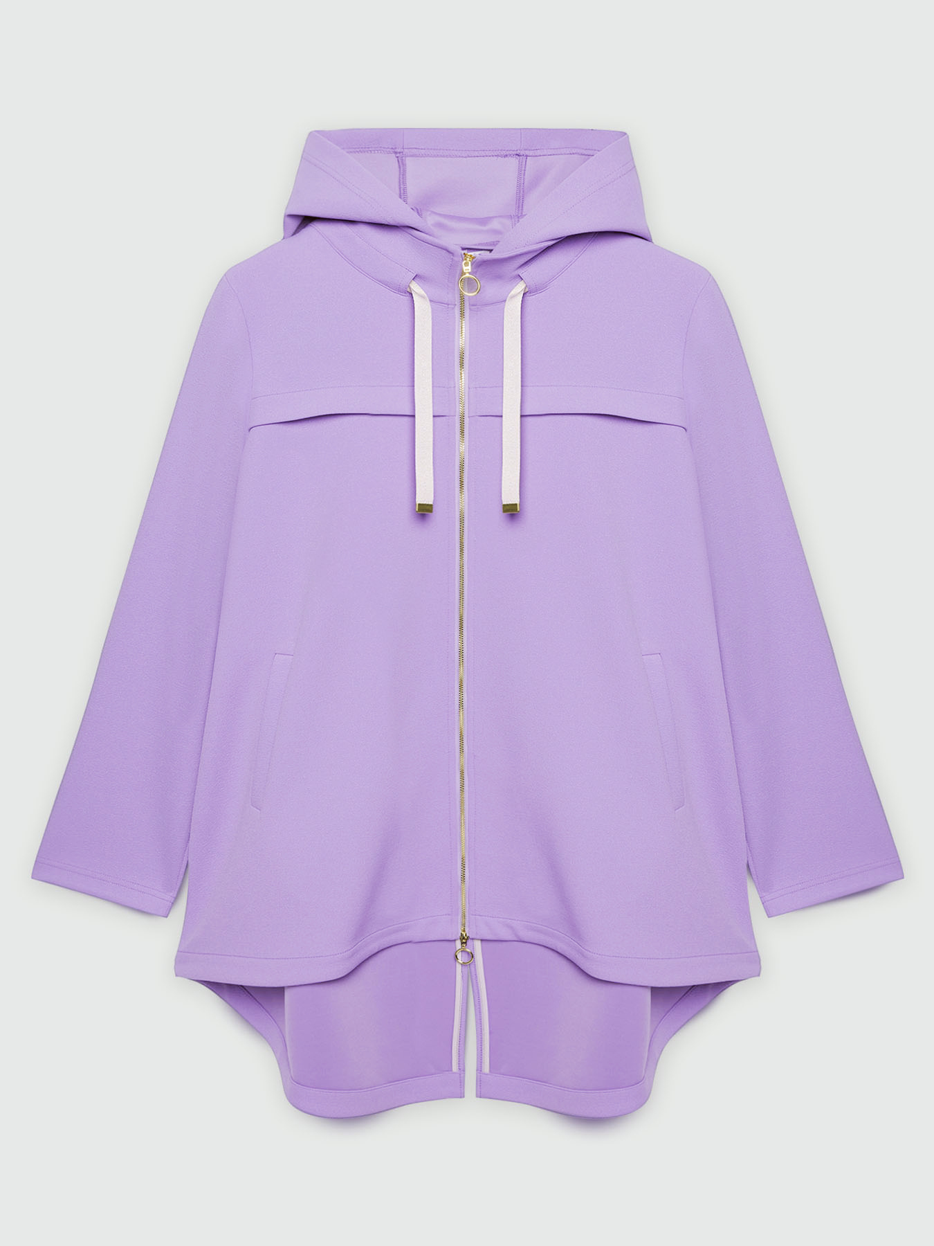 Parka con capucha y jareta image number 6