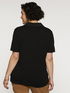 T-shirt with collar embroidery image number 1
