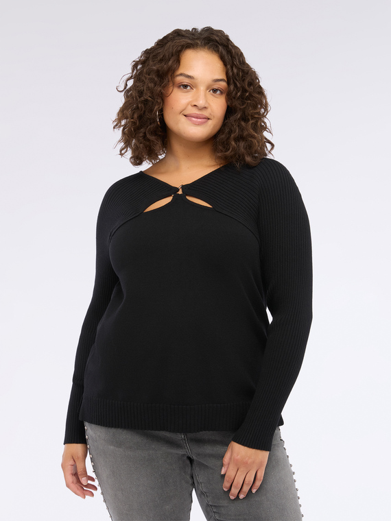 Maglia con dettagli cut-out | Fiorella Rubino