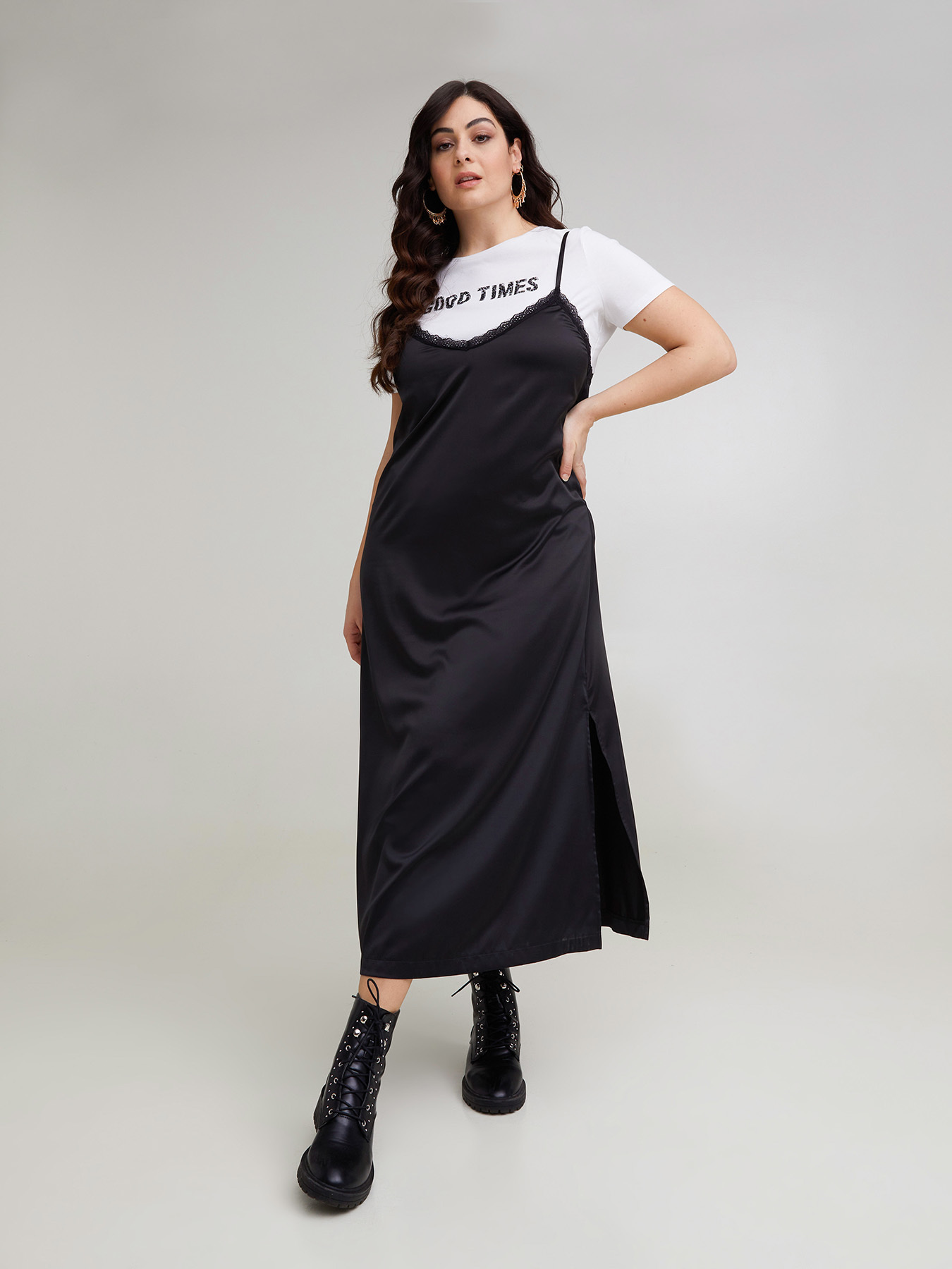 Vestito in raso image number 0