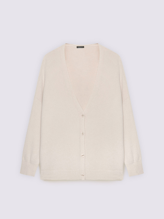 Strickjacke mit V-Ausschnitt