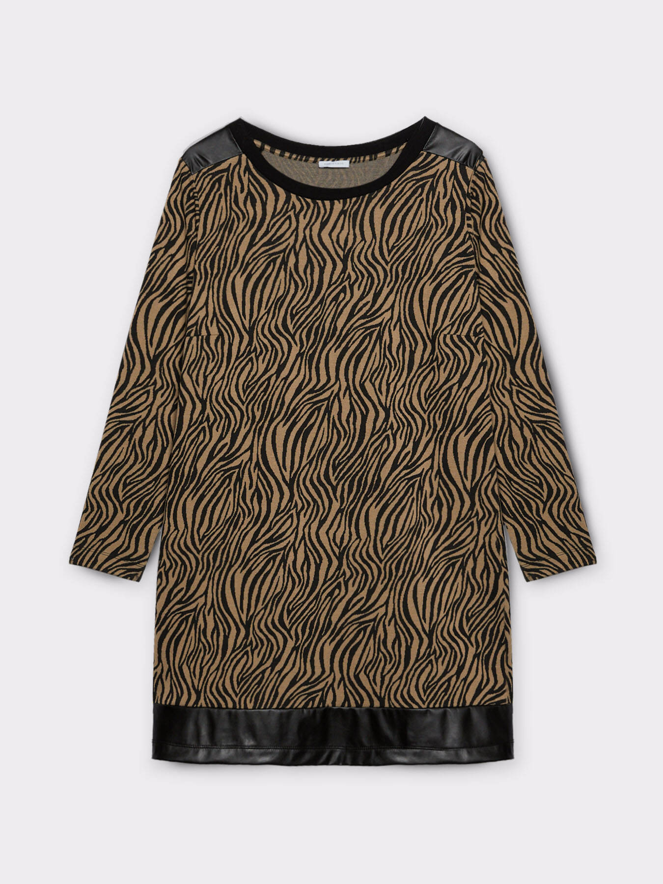 Zebra, das auf einem Sweatshirt gekleidet ist image number 0