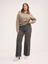 Straight leg jeans with laminated effect image number 2