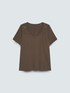 Cotton t-shirt with studs on the shoulders image number 4