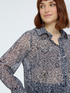 Crepe shirt with floral print image number 2