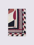 Long scarf with geometric print image number 1