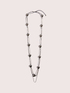Multi-chain necklace with embossed hearts image number 0