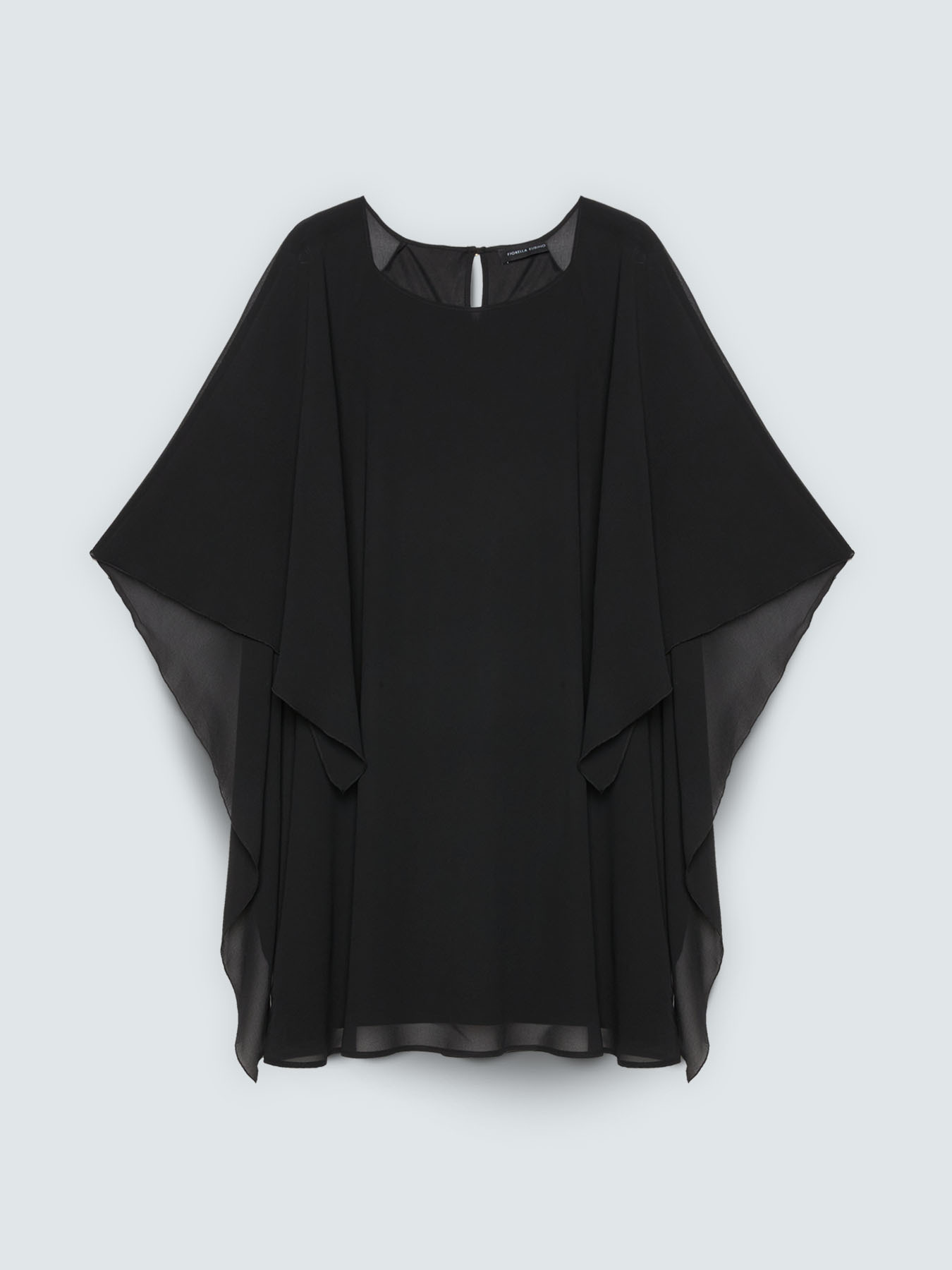 Georgette dress with maxi kimono sleeves image number 4