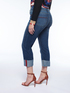Jeans slim cropped Ambra con ricami image number 1