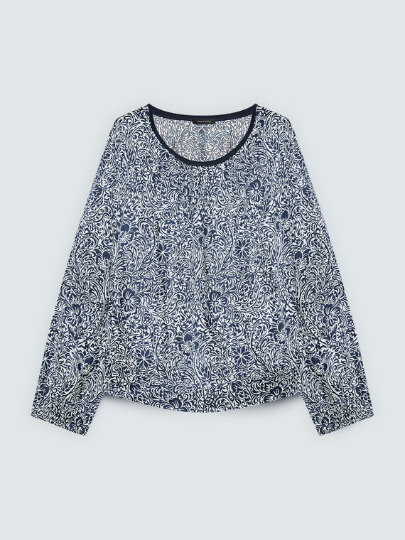 Bluse mit Blumendruck