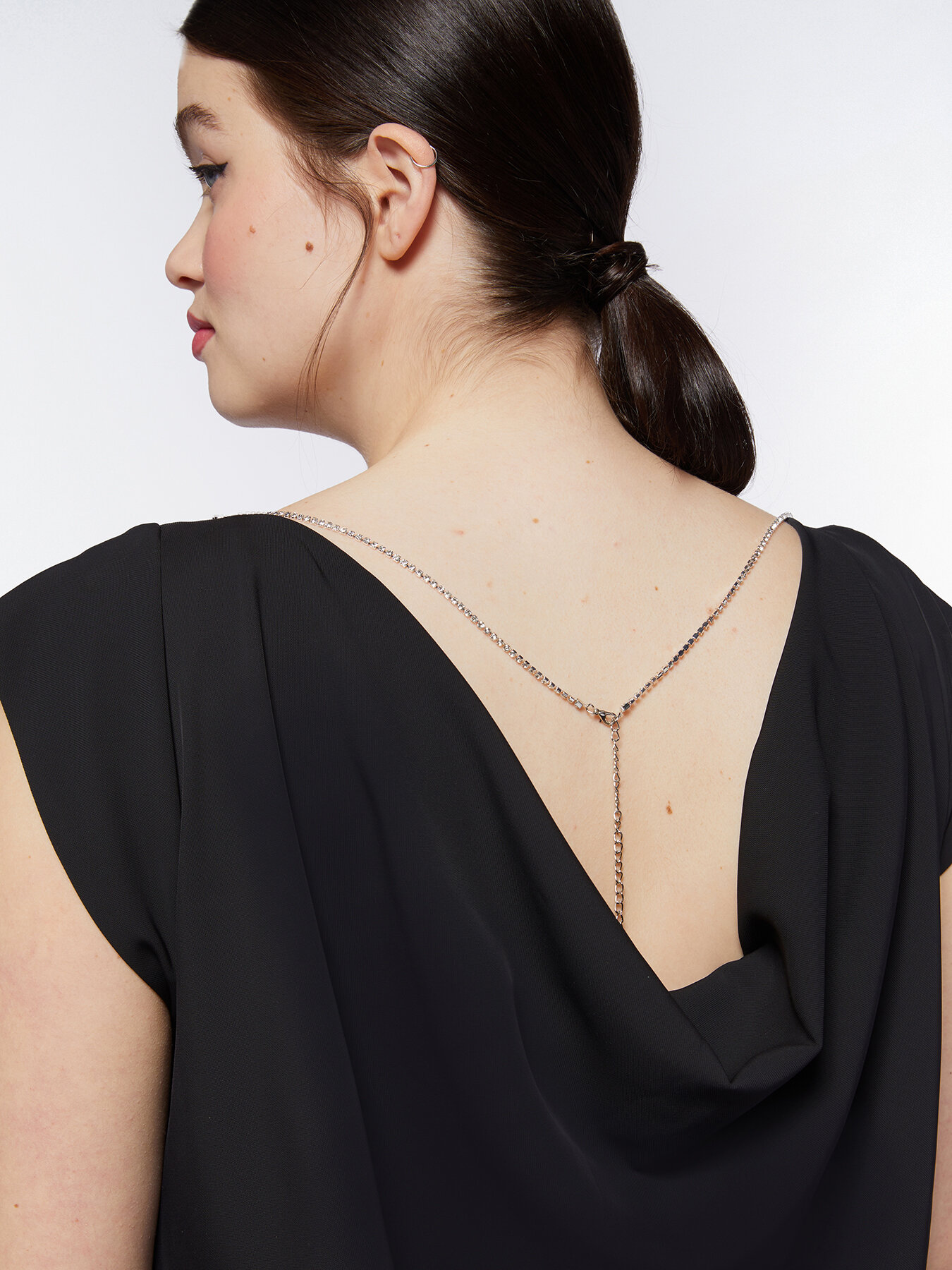 Robe longue noire double look image number 7