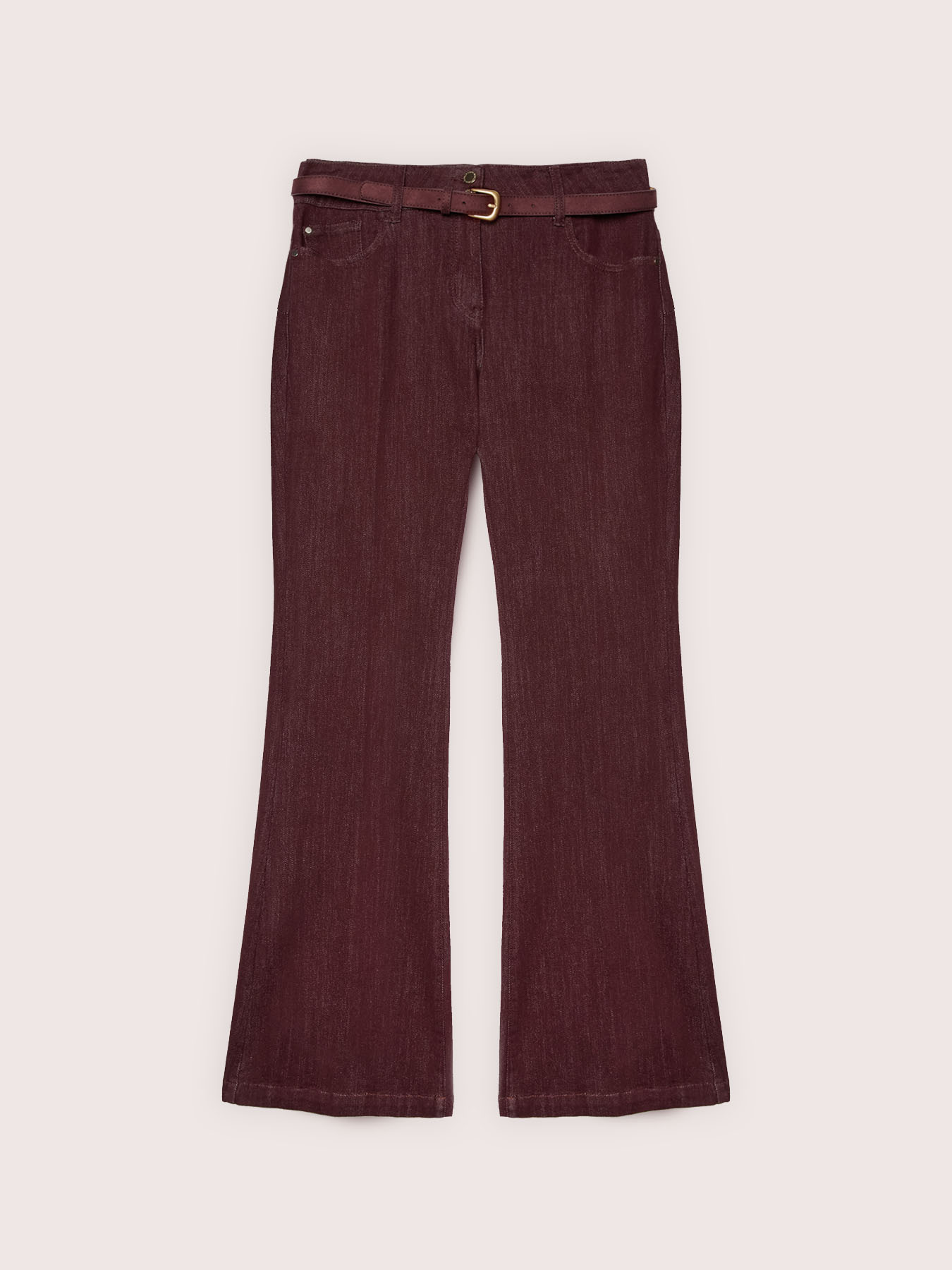Flared Jeans mit G&uuml;rtel image number 4