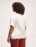 Blouse en satin avec d&eacute;tails en dentelle image number 1