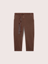 Cotton-blend chino trousers with belt image number 4