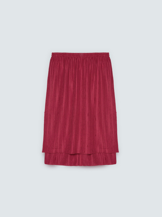 Ribbed jersey skirt