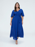 Robe DREAM en georgette avec d&eacute;collet&eacute; en V image number 0
