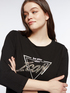 T-Shirt mit Druck und Strass-Steinchen image number 3