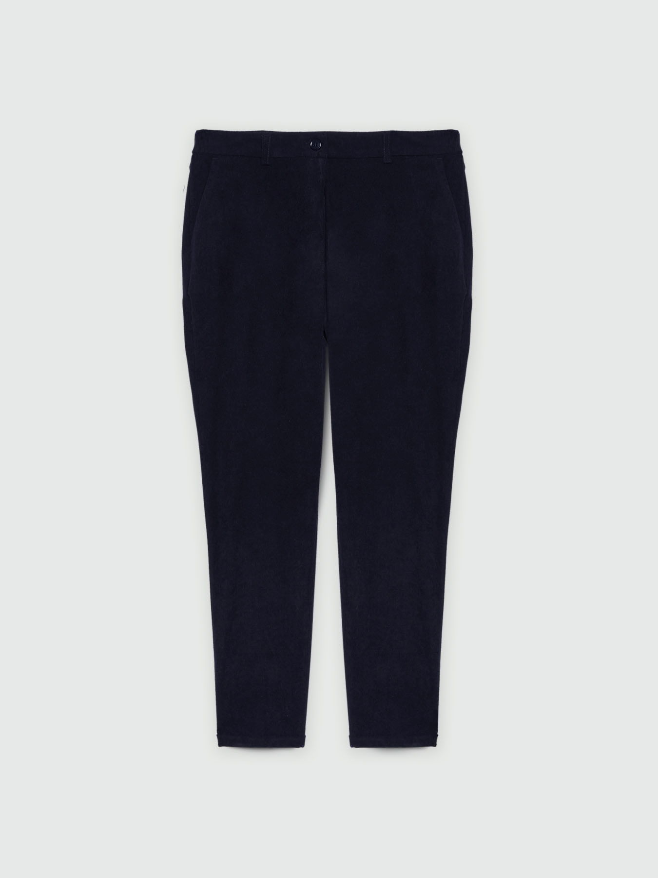 Striped velvet trousers image number 4