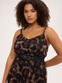 Long animal-print tulle dress image number 3