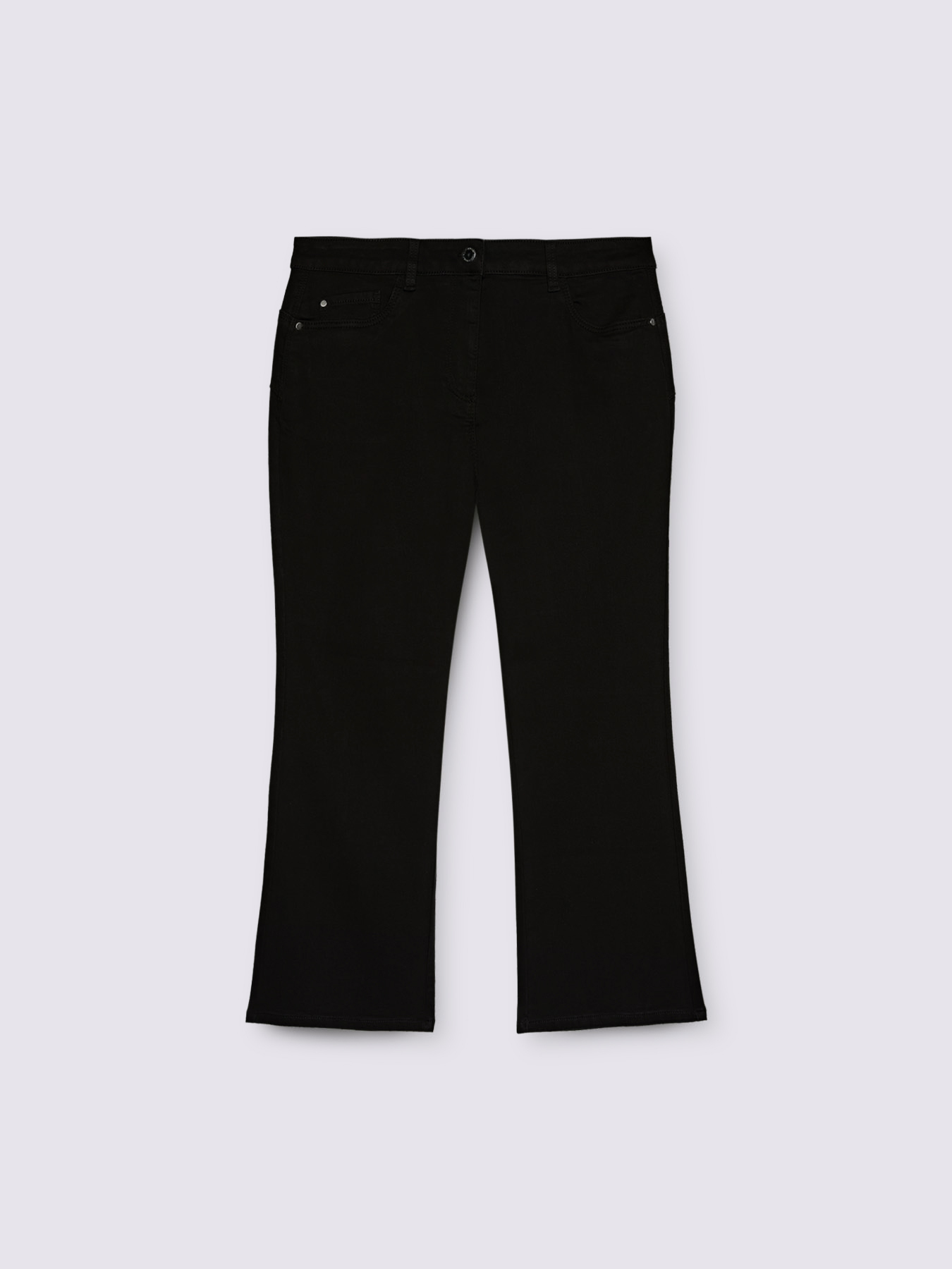 Kick-Flare-Jeans in dunkler Waschung image number 4