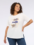 Cotton jersey T-shirt with floral print image number 2
