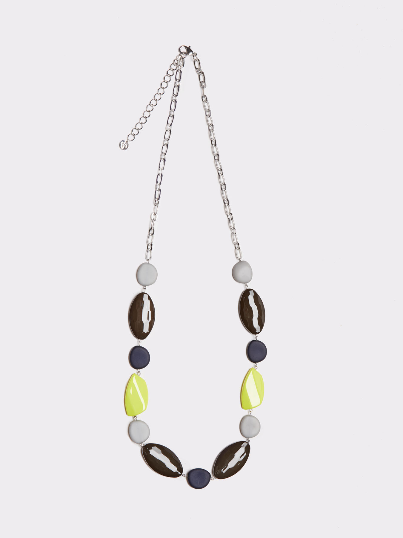 Long necklace with coloured stones image number 0
