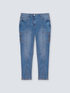 Skinny-Jeans Giada mit Steppnähten und Taschen image number 4