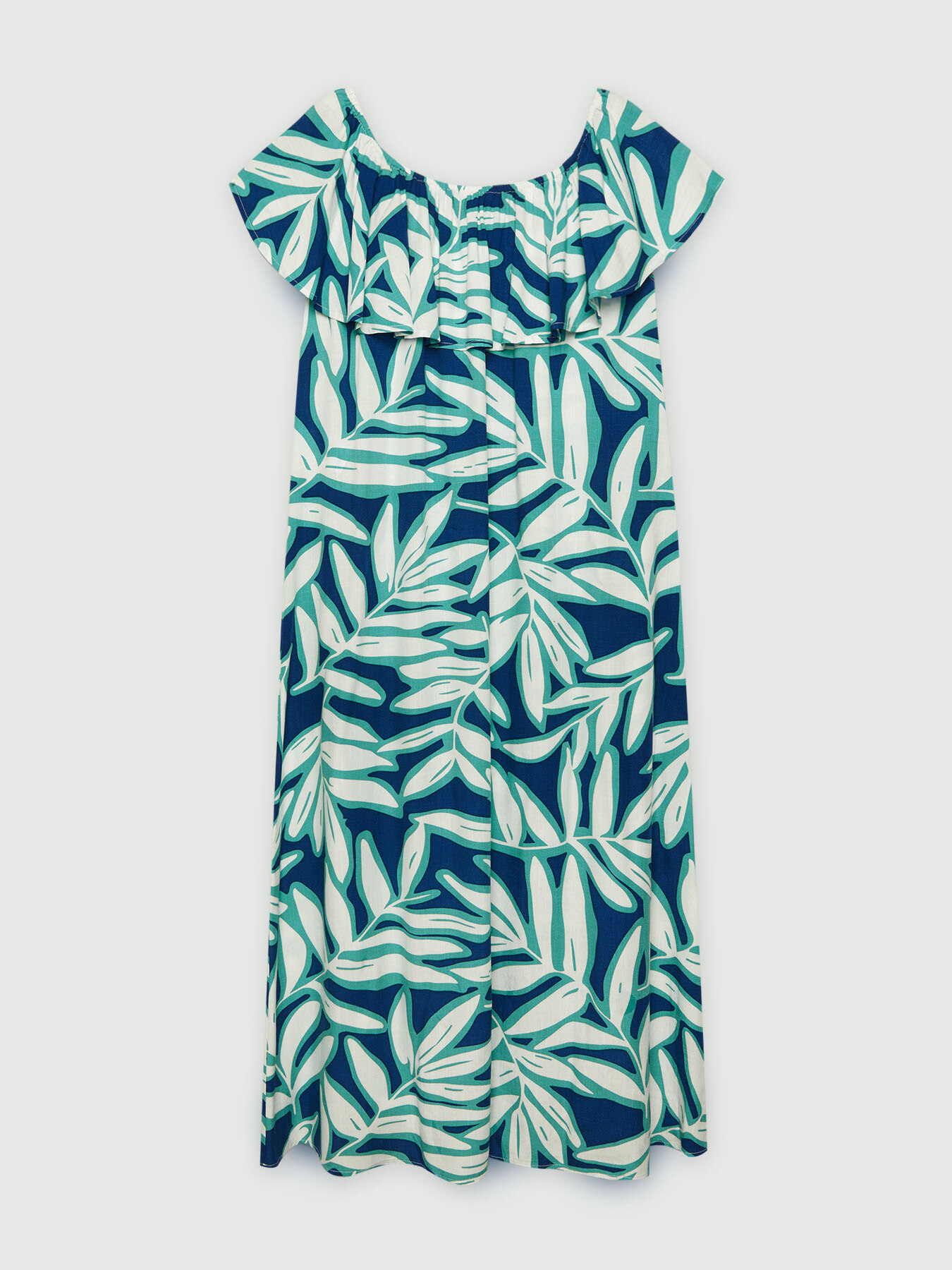 Vestido estampado de viscosa LENZING&trade; ECOVERO&trade; image number 4