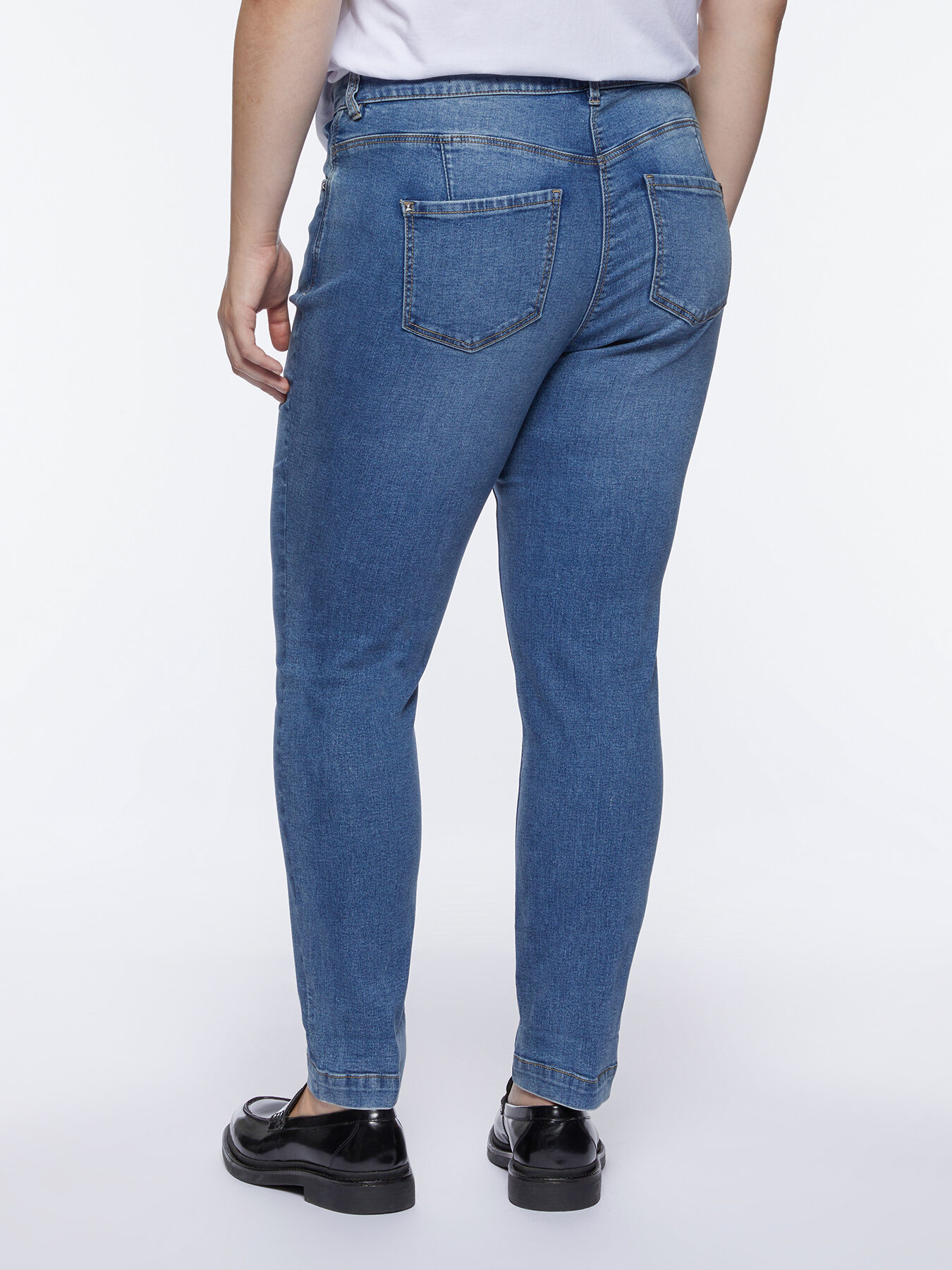 Slim Girlfit Jeans &bdquo;Zaffiro&ldquo; mit Rissen image number 1