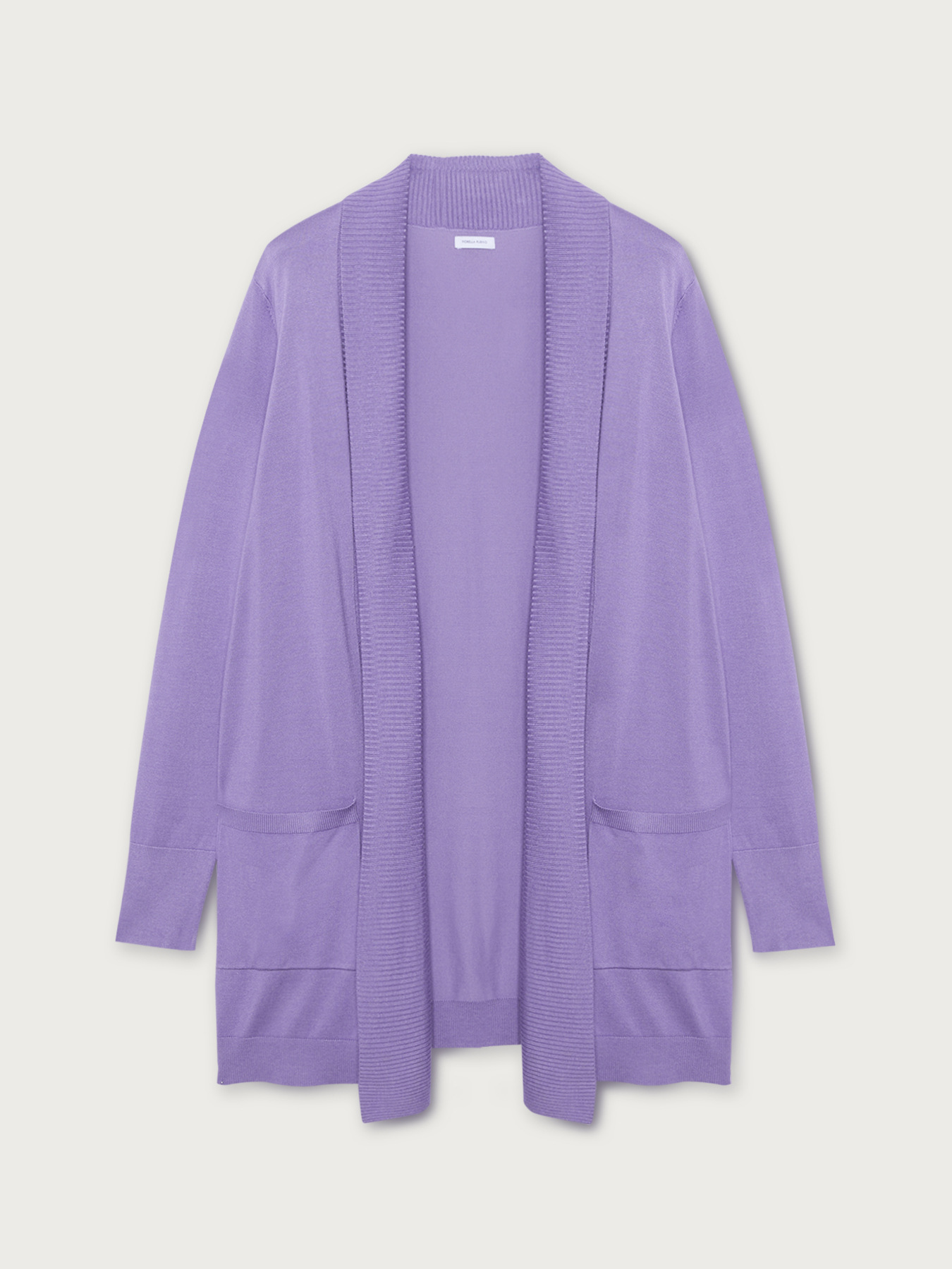 Cardigan lungo in viscosa comfort image number 2