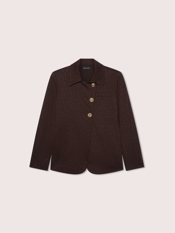 Blazer con chiusura asimmetrica