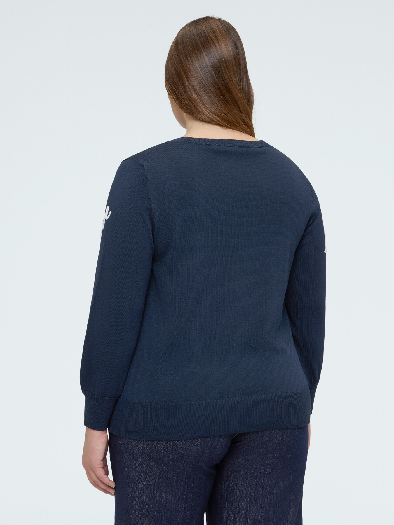 Maglia con ricamo love image number 2