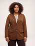 Soft touch fabric blazer image number 0