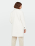 Soft white coat with button image number 2