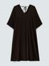 Satin dress with all-over sparkle details image number 4