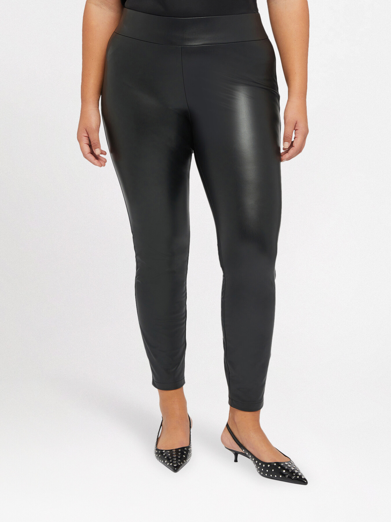 Shiny fabric leggings image number 0
