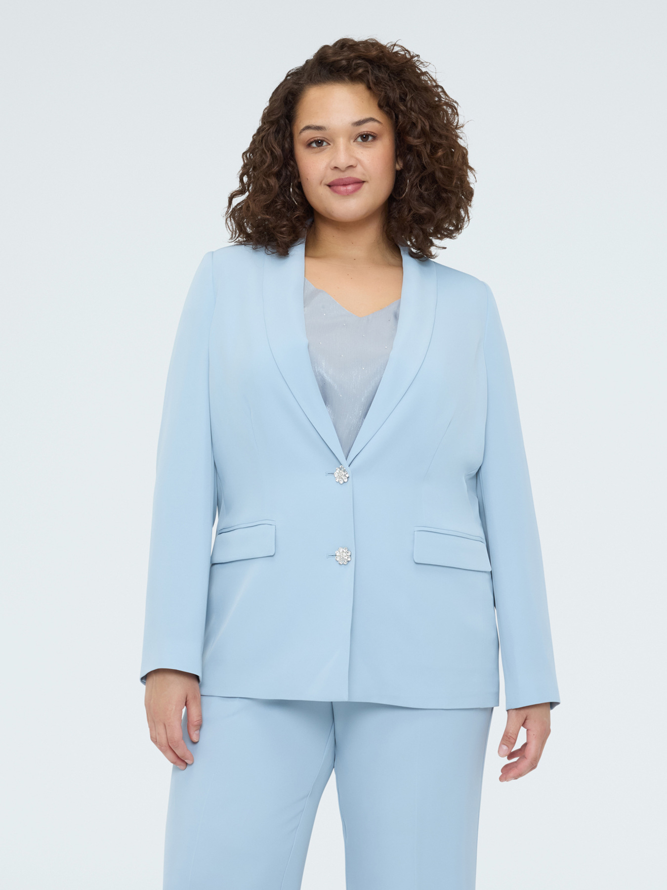 Blazer with jewel buttons image number 5