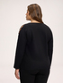 Boat neck sweater in viscose blend image number 1