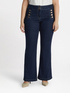 Jeans flare con bottoni davanti image number 0
