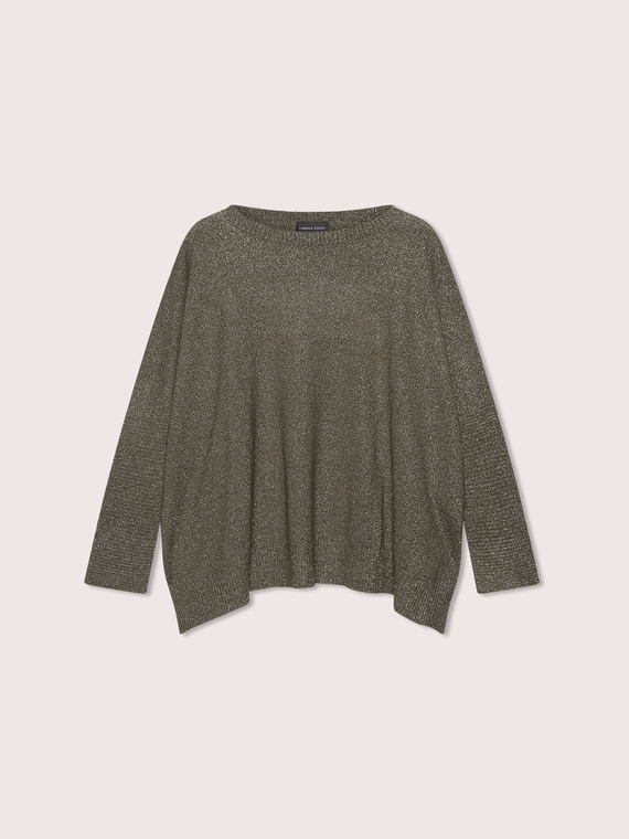 Viscose blend lurex sweater