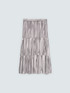 Long striped muslin skirt with ruffle image number 5