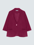 Blazer in jersey con maniche a tre quarti image number 4