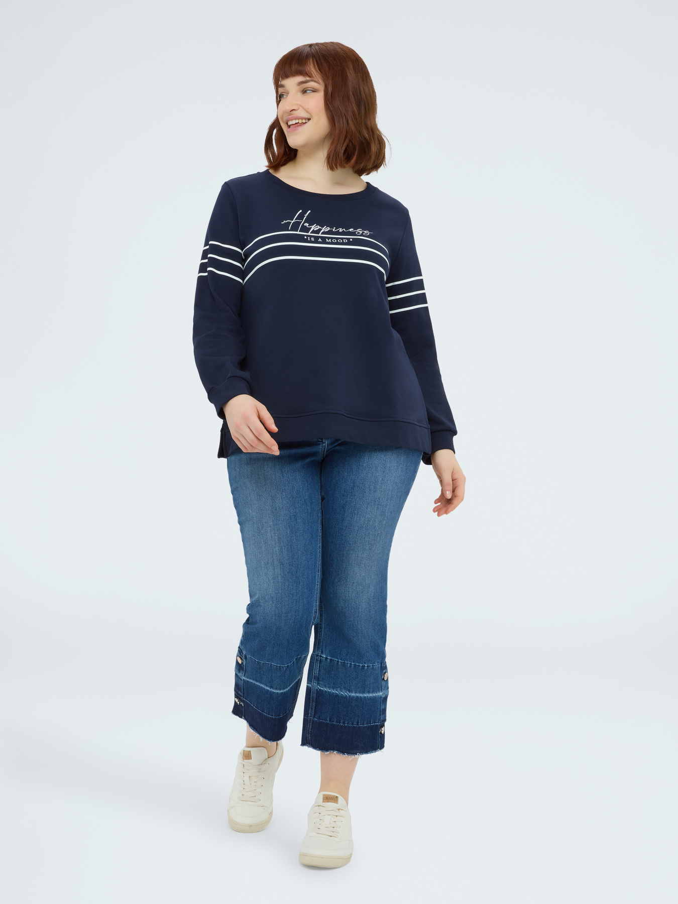 Cotton sweatshirt with print image number 2