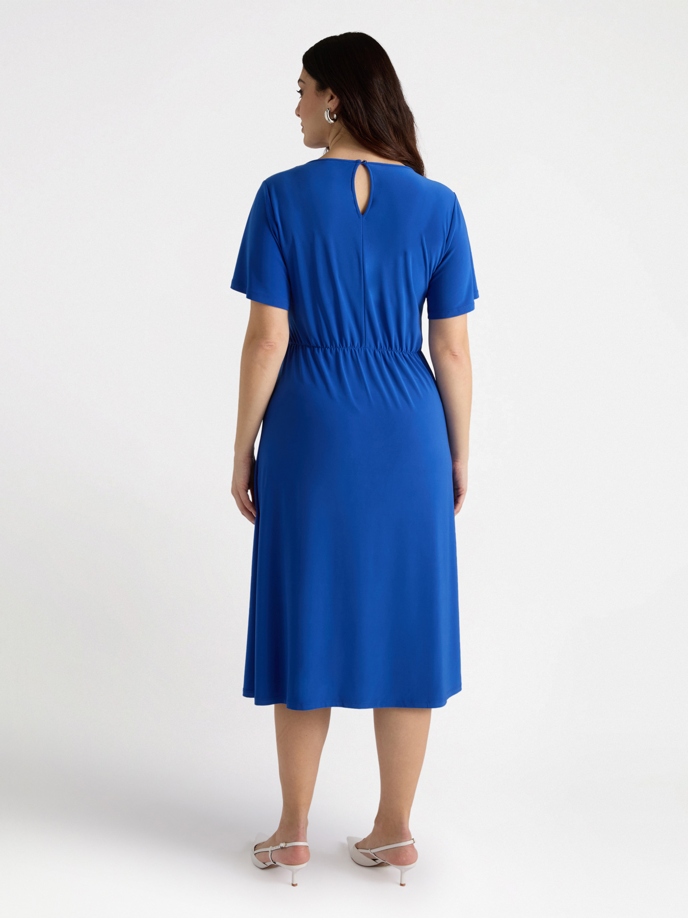 Vestido en tejido de punto con trabilla lateral image number 1