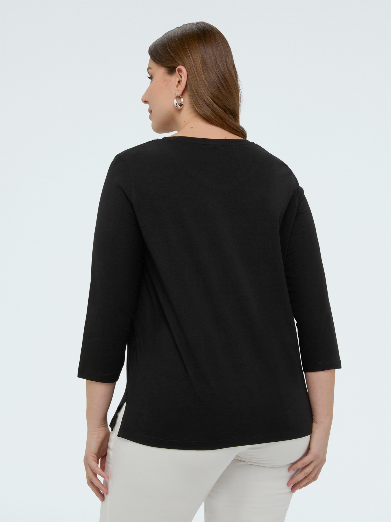 T-shirt en jersey de coton avec cristal image number 1