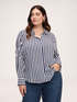 Striped viscose shirt image number 0