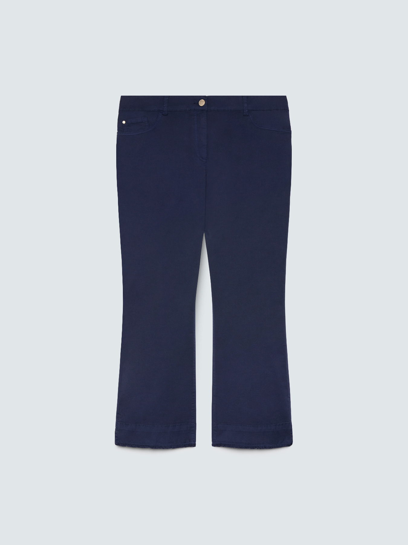 Pantalon Kick Flare en coton l&eacute;ger image number 5