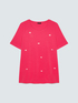 Cotton t-shirt with dragonfly charm image number 4