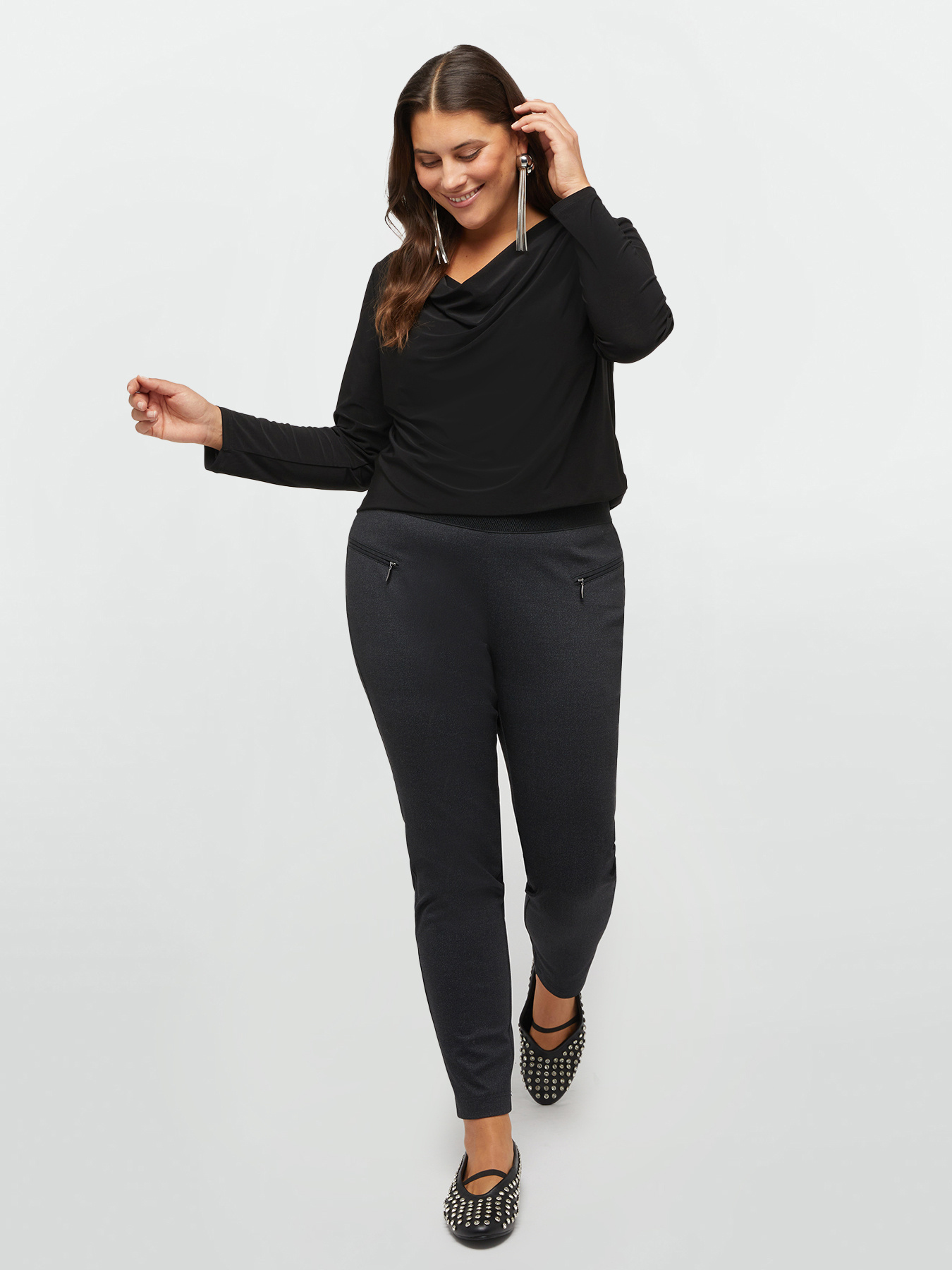 T-Shirt mit weichem Halsausschnitt image number 3