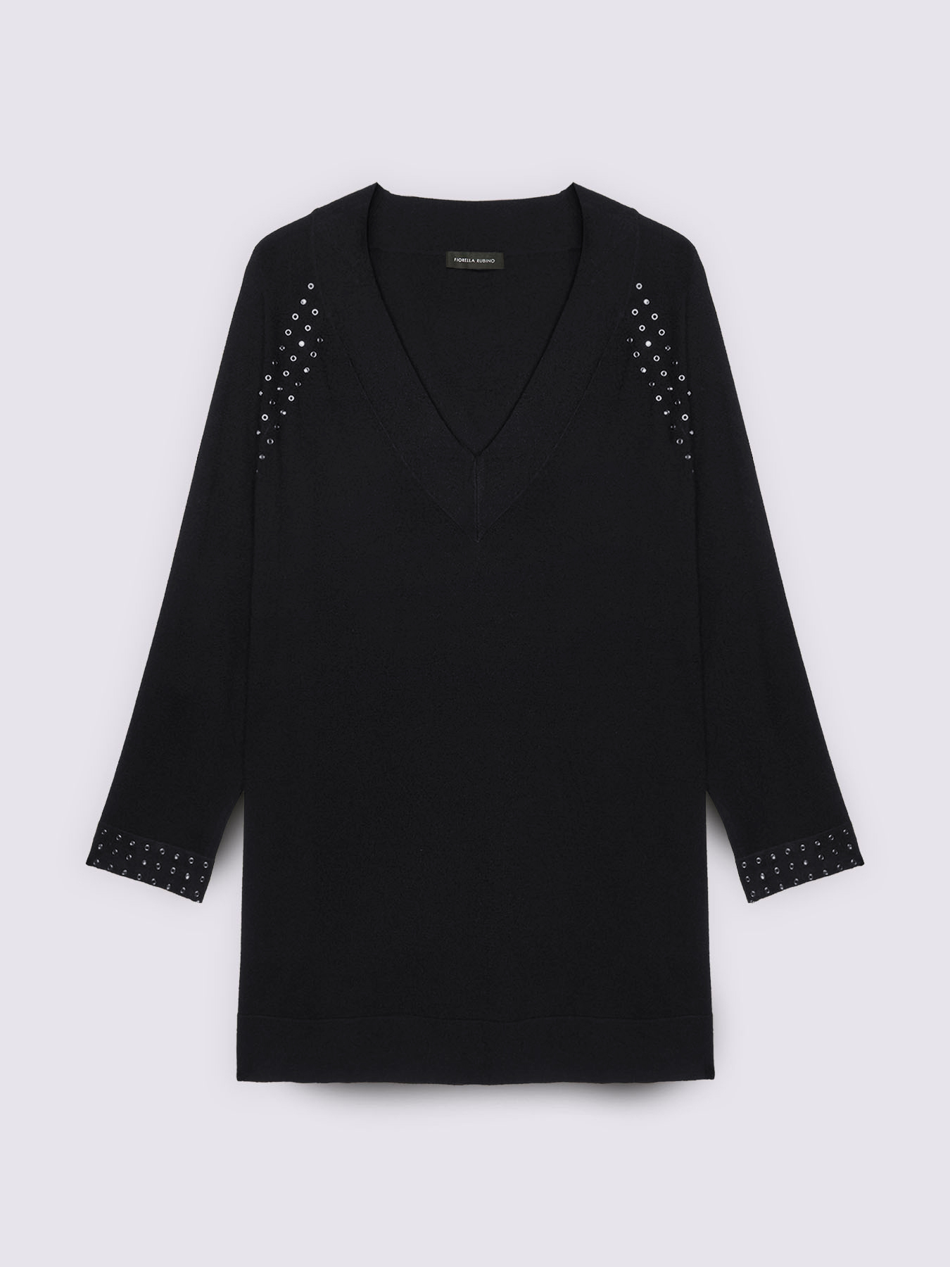 Maglia con borchie sulle spalle e sui polsini image number 4